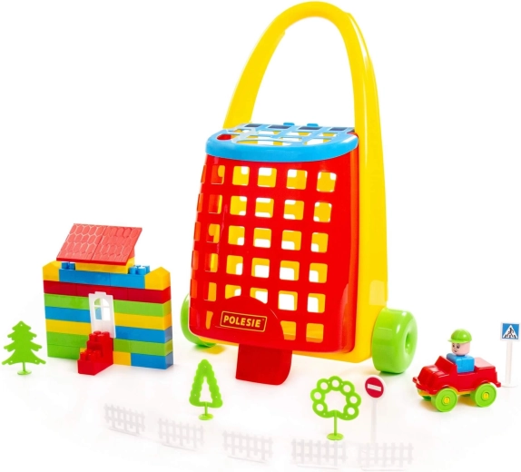 Carrello con costruzioni Builder (101 pezzi)