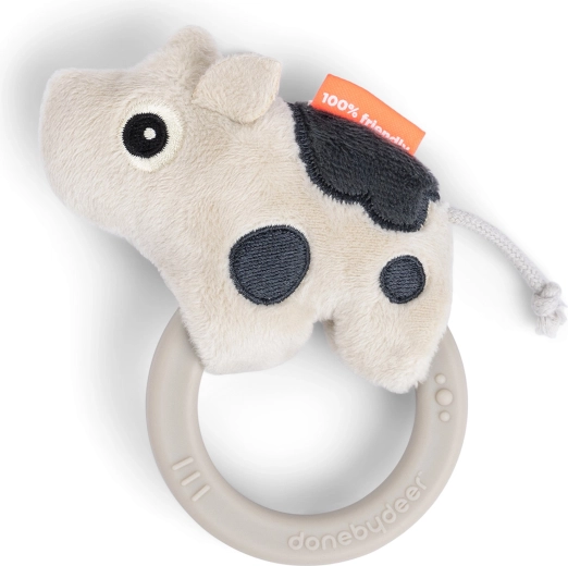 Sonaglio sensoriale Done by Deer con massaggiagengive Dotti color sabbia