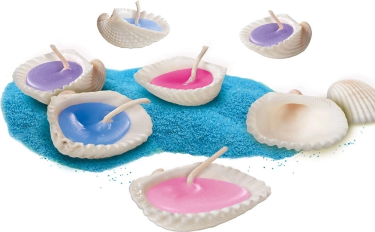 Candele in vere conchiglie