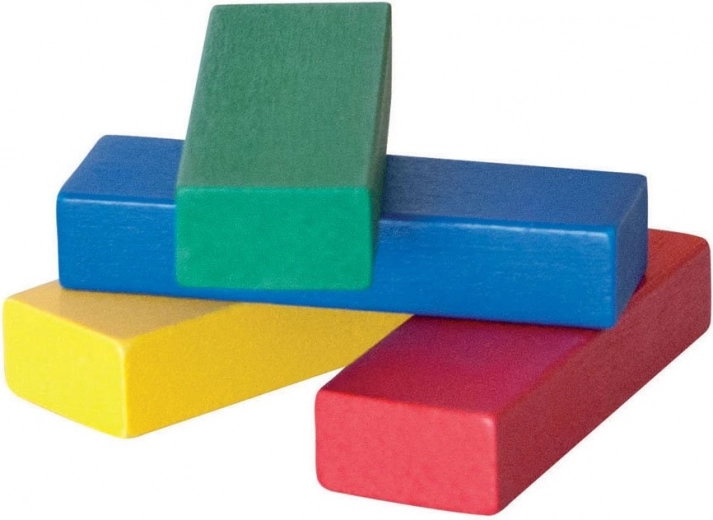 Pezzi di legno colorati