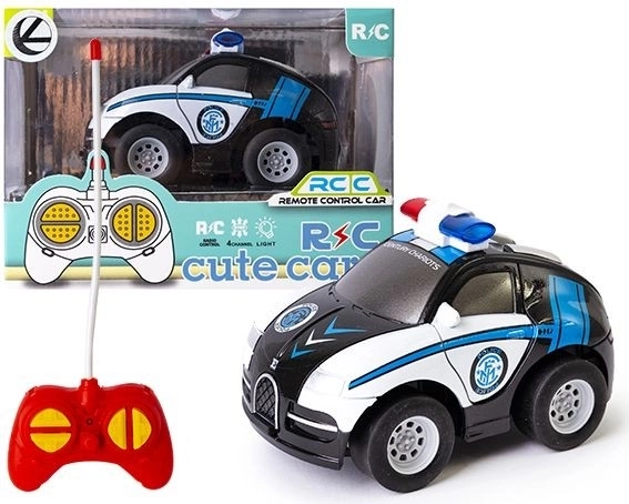 Piccola auto della polizia telecomandata - 1 pezzo