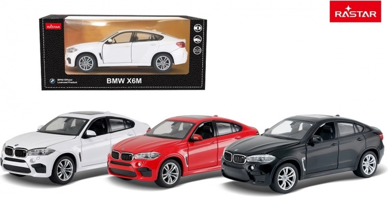Modello in metallo 1:24 BMW X6 M nero RASTAR