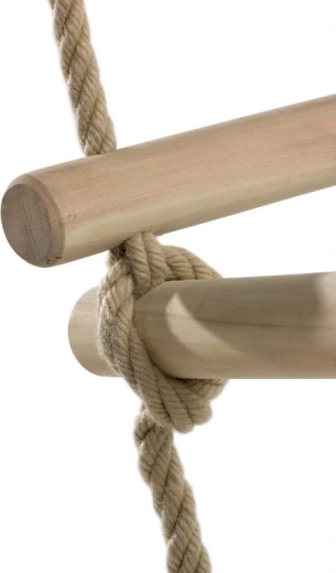 Pioli in legno massello e corda resistente