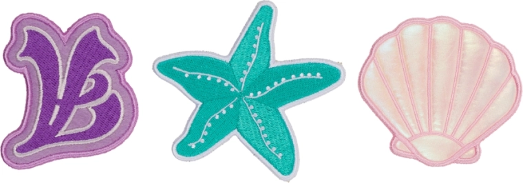 Baagl Baaglies mare – set di 3 distintivi per zaino e cartella