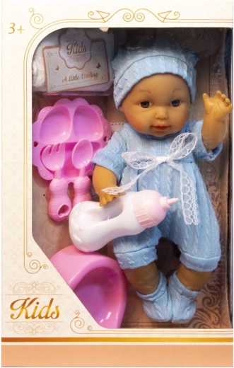 Bambola bebè con accessori – beve e fa pipì - 1 pezzo