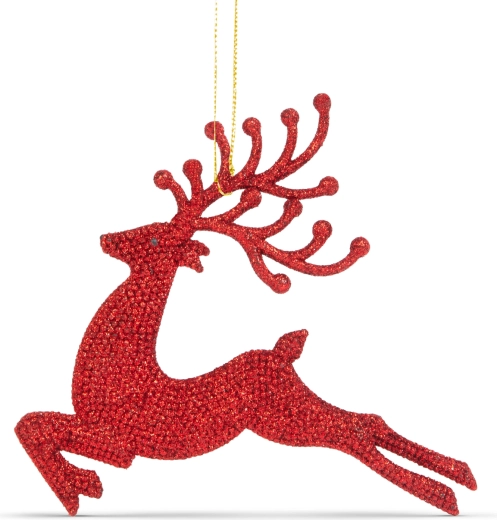 Renna scintillante per decorazioni festive