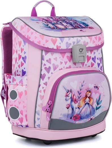 Cartella scolastica Topgal Didi con principessa e unicorno