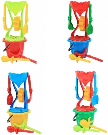 Set colorato per la sabbia con mulino