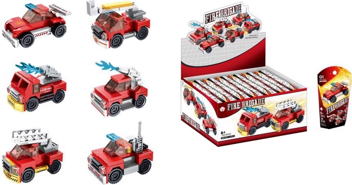 Set di costruzione camion dei pompieri - 1 pezzo