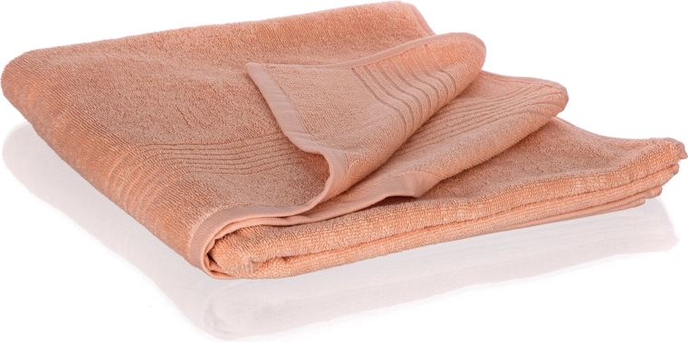 Telo bagno Loris 70 × 140 cm, 100% cotone, arancione chiaro