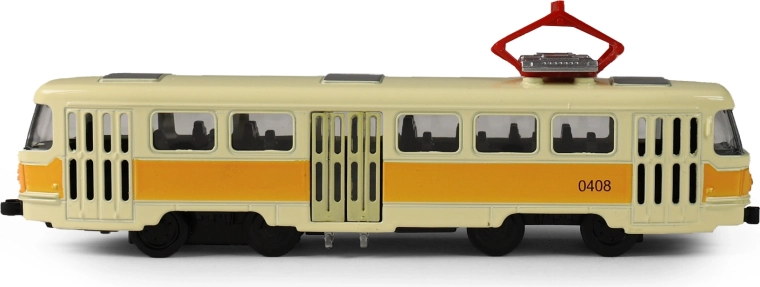Modello in metallo del tram T3