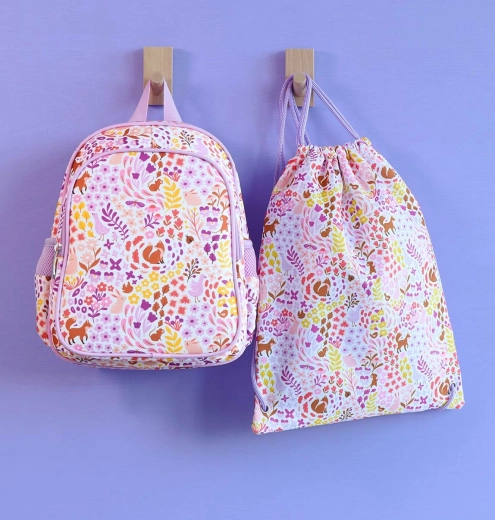 A Little Lovely Company sacca sportiva per bambini Giardino fiorito