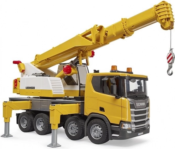 Bruder SCANIA con gru LIEBHERR – autogrù 1:16 con luci e suoni