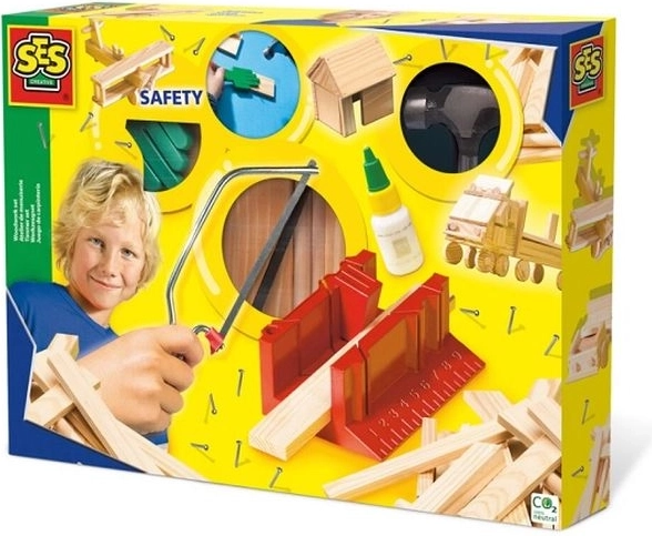 SES Creative set per bambini per lavorare il legno