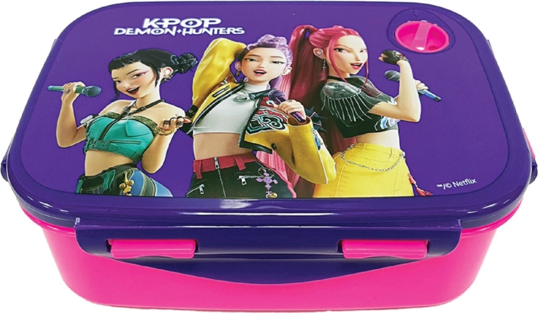 Portamerenda KPop Demon Hunters Huntrix – rosa-viola