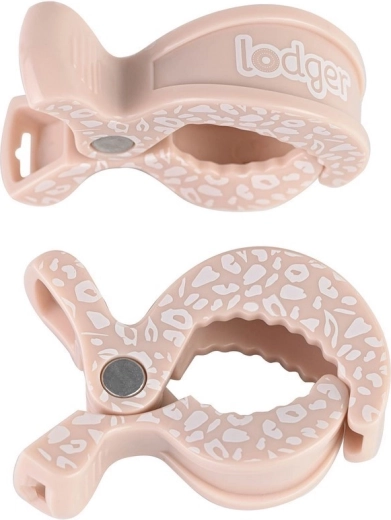 Lodger clip per fasciatura swaddle clip blush dot (2 pz)