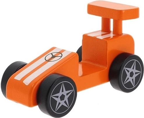 Giocattolo in legno Trefl auto da corsa arancione