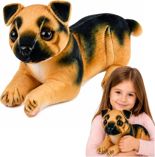 Pastore tedesco di peluche 25 cm – cagnolino realistico da coccolare