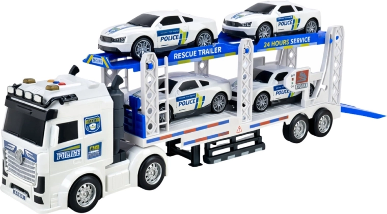 Trasportatore a due piani per veicoli della polizia