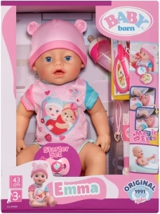 Bambola interattiva Baby Born Emma 43 cm con accessori