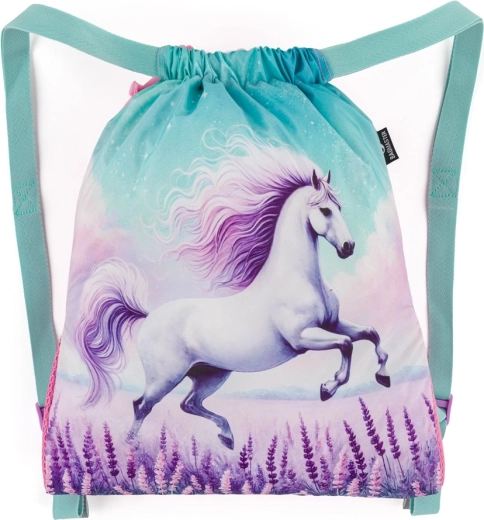 Sacca scolastica Bagmaster per merenda e ginnastica Lumi 26 B – cavallo