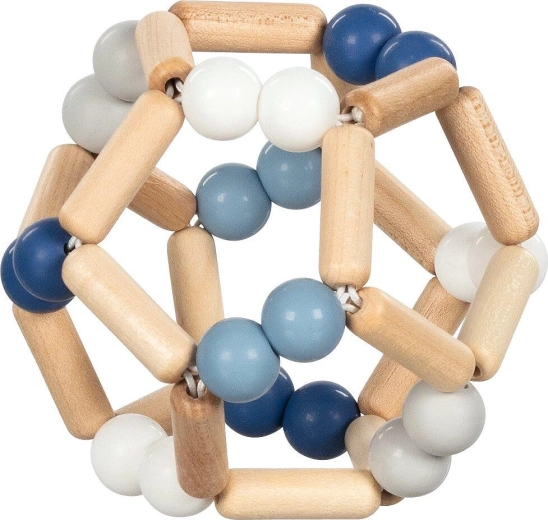 Goki baby anello tattile elastico con pallina blu - 1 pezzo