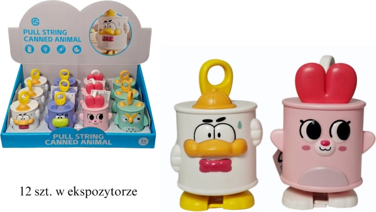Animaletto da trainare per i più piccoli con meccanismo a carica - 1 pezzo