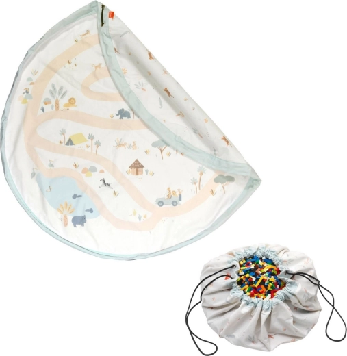 Play&Go Noomad original tappeto da gioco e sacco porta giochi jungle