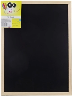 Lavagna da disegno bifacciale in legno 40 × 30 cm
