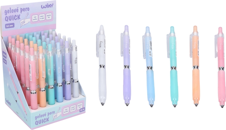 Penna gel Quick 0,5 mm – ricarica blu