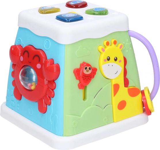 Cubo interattivo con effetti luminosi e sonori