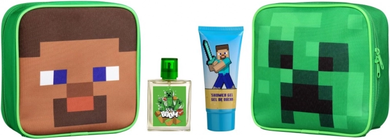 Beauty case MINECRAFT con EDT 50 ml e gel doccia 100 ml