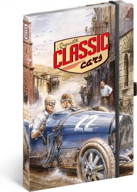 Taccuino a righe Notique Classic Cars di Václav Zapadlík 13 × 21 cm