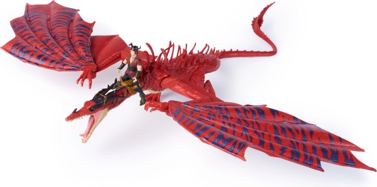 Il cavaliere Snotlout può essere fissato sul dorso del drago