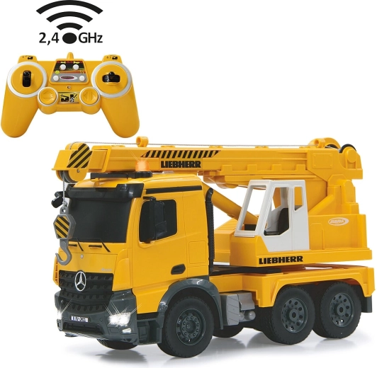 Jamara gru mobile pesante telecomandata Mercedes-Benz Arocs Liebherr 1:20 2,4 GHz