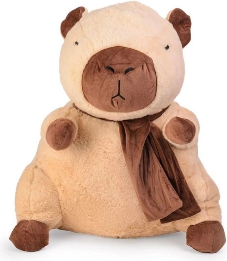 Daffi capibara di peluche con sciarpa, 66 cm
