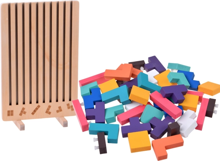 Tavola stabile in legno con scanalature