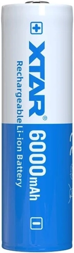 Accumulatore Li-ion Xtar 21700 3,6 V 6000 mAh con protezione - 1 pezzo