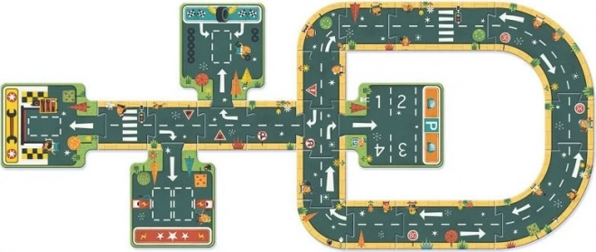 Puzzle da pavimento creativo