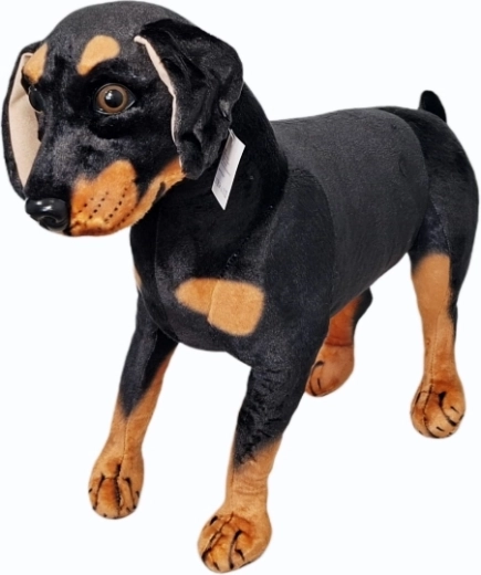 Cane di peluche nero-marrone - 1 pezzo