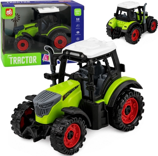 Trattore agricolo verde con trazione a frizione 15 cm - 1 pezzo