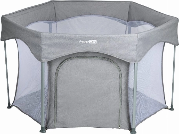 Recinto bambini FreeON Hexagon Quick Folding grigio