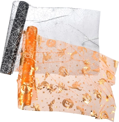Organza decorativa Halloween 350 cm (mix 2 motivi)