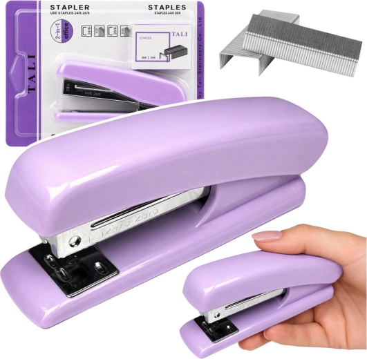 Cucitrice da ufficio viola con punti 24/6 e 26/6 - 1 pezzo