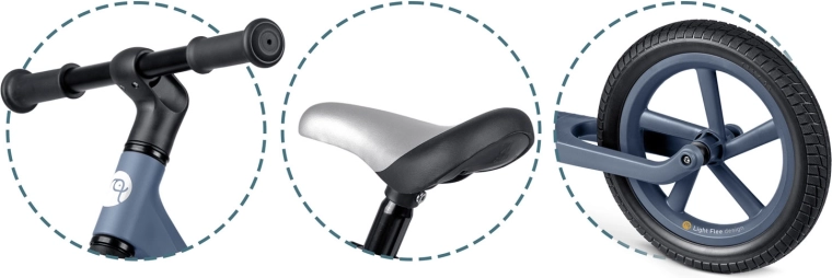 Cresce con il bambino grazie all’altezza sella regolabile