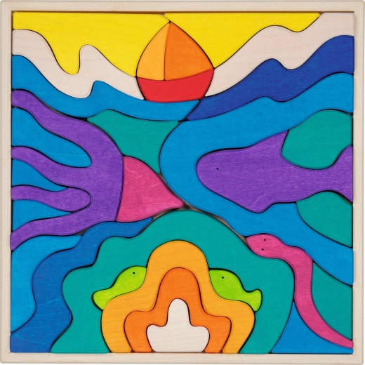 Goki evolution blocchi da costruzione in legno oceano