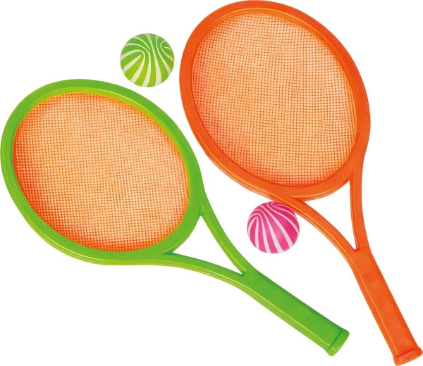 Set da tennis per bambini Sparkys 34 cm (2 racchette + 2 palline)