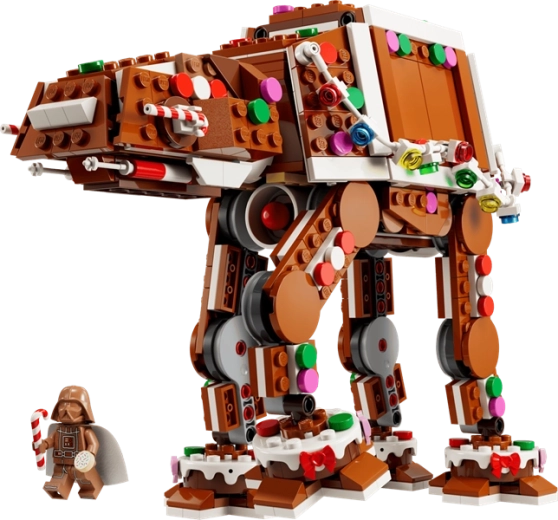 AT-AT di pan di zenzero con dettagli festivi