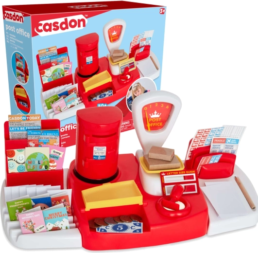 Ufficio postale giocattolo Casdon con bilancia e accessori
