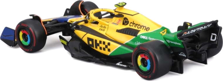 Carrozzeria in metallo die‑cast con dettagli in plastica